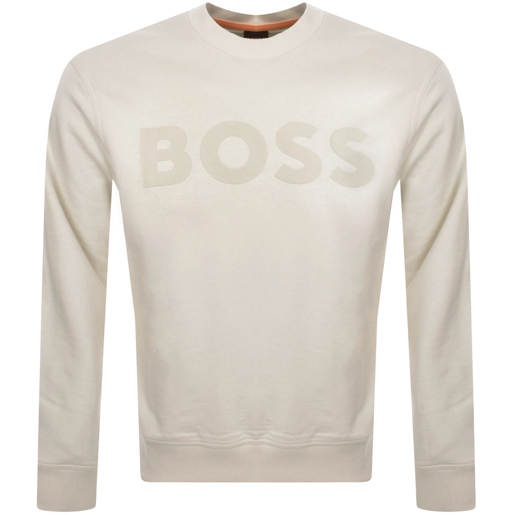 Hugo Boss BOSS Webasic Crew Neck Sweatshirt Beige